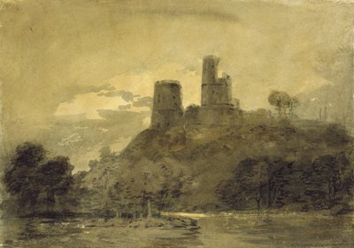 Ein Schloss an einem Fluss, Mondschein von Joseph Mallord William Turner